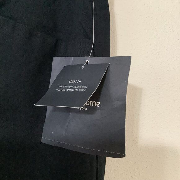 NWT Liz Claiborne Jackie Stretch Straight Leg Black Casual Pants 4 - Picture 5 of 10